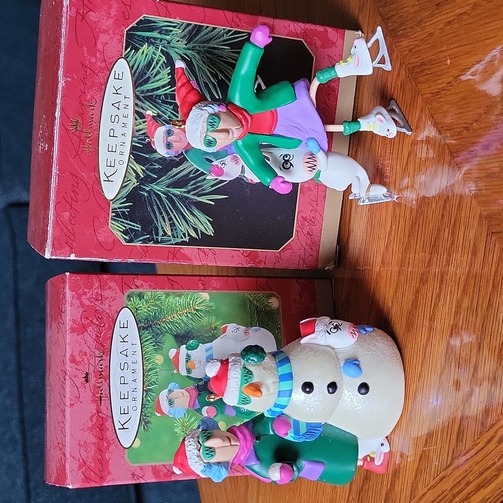 Two Hallmark "Maxine" Ornaments -1999 & 2000